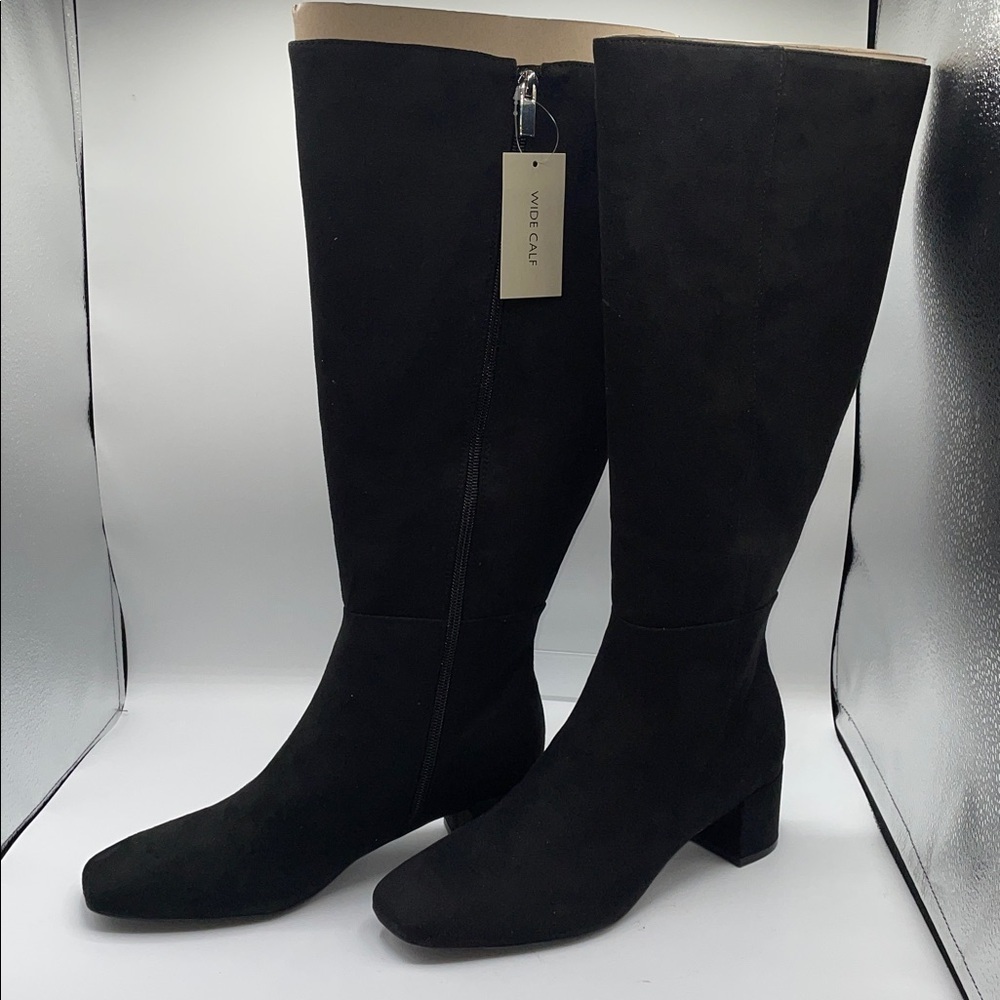 Bandolino Womens BNADDYSON2 Black side Zipper, wide calf Boots, size 8 - Picture 4 of 8
